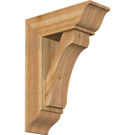 Legacy Traditional Rough Sawn Bracket W/ Offset Brace, Western Red Cedar, 8W X 22D X 30H